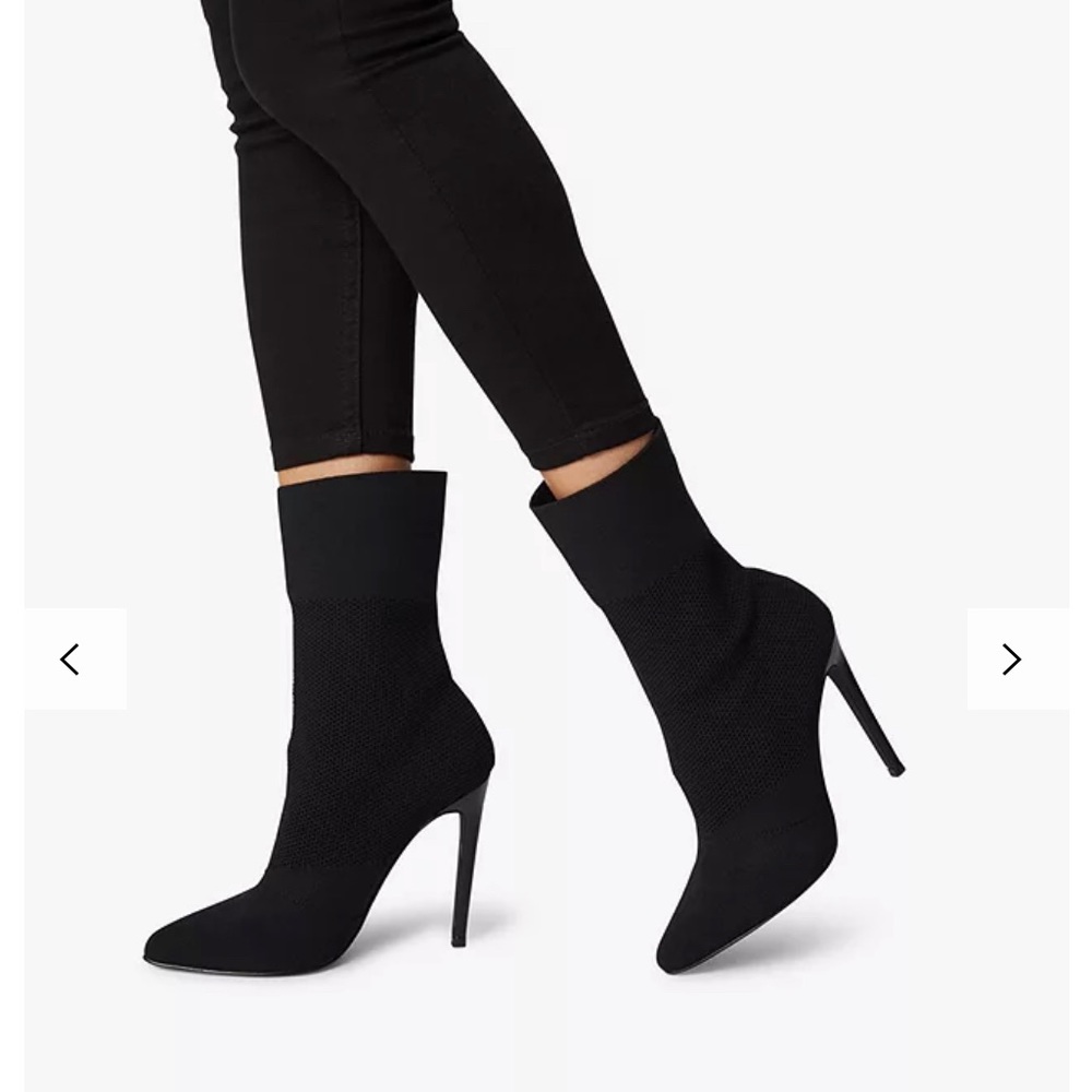 Century Knit Black Stiletto Steve Madden Boots Size 8.5 Great Condition